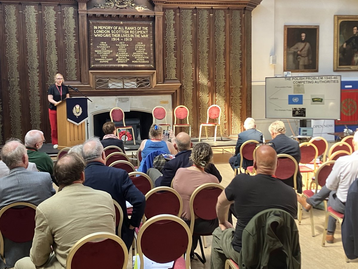 ww2research's tweet image. Jenny Grant @SilenceInPolish speaking about the legacy of the Polish armed forces in the UK during WW2.
Happening now at the Peace in Europe Conference @EGPOSullivan at the London Scottish Museum in central London!
Come and join us!