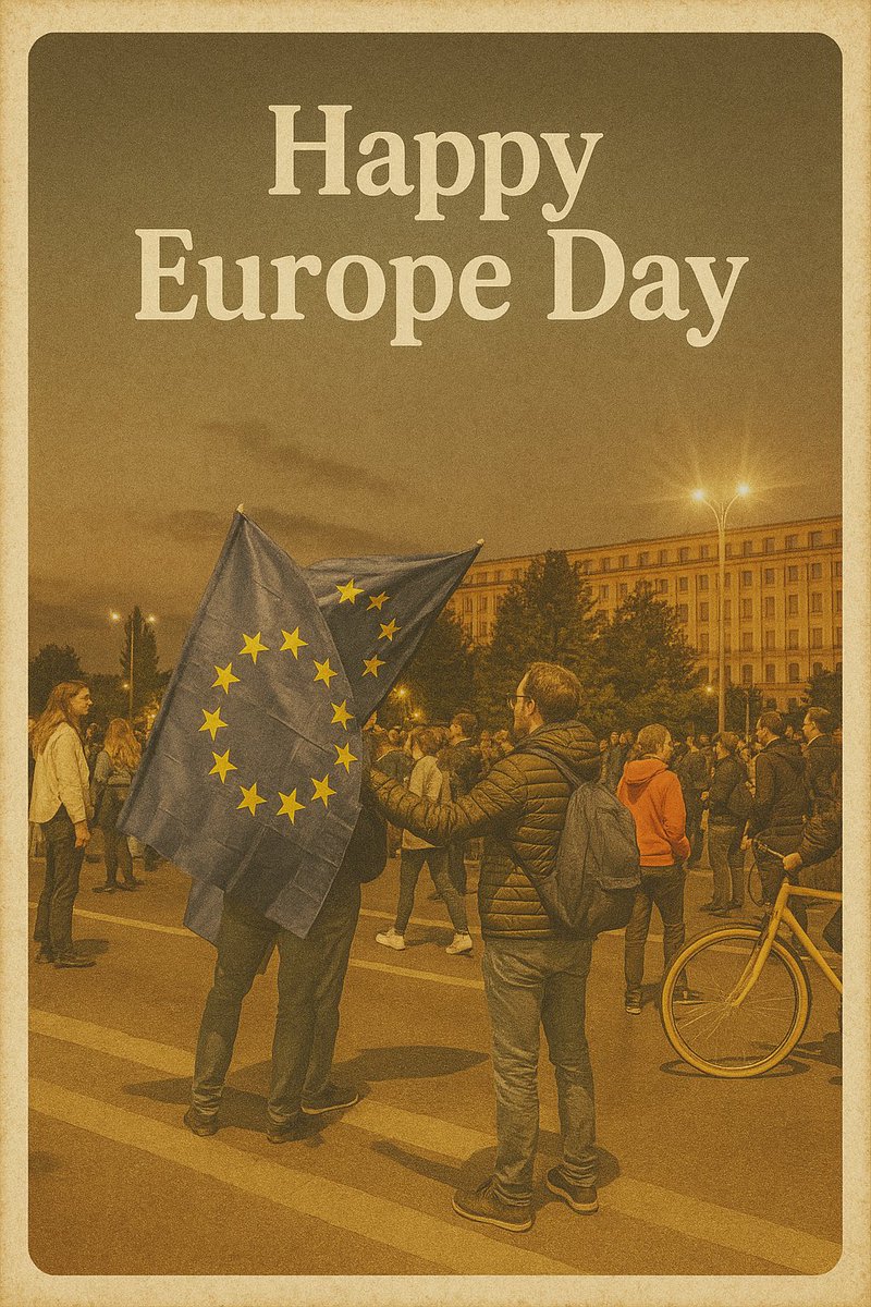 georgianasis's tweet photo. 9th of May 2025, Bucharest - Europe 75 &amp; Romania 🇪🇺 18. Keep on riding! 🇷🇴🇪🇺 https://t.co/Q4PpKkg1iZ