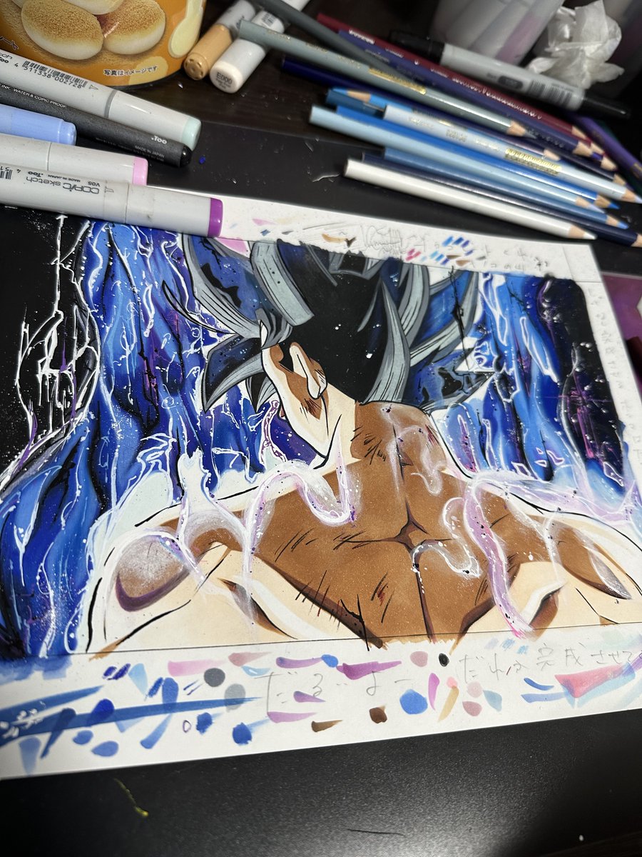suraimu0730's tweet photo. #模写 #ドラゴンボール
久しぶりに模写しました！
久しぶりに描くと楽しい😀 https://t.co/G7TTtlUiei