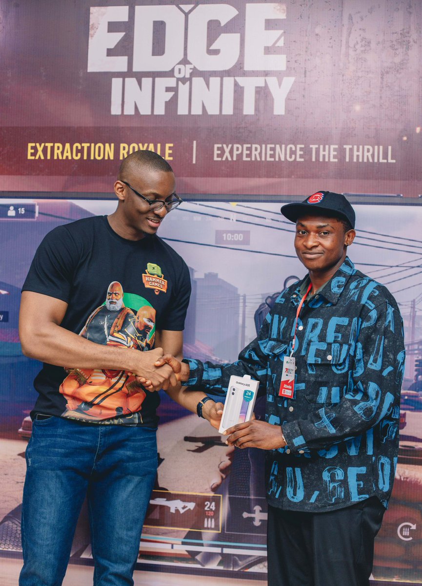 hammergameworld's tweet photo. More moments from our Edge of Infinity champions!

After intense battles and three days of non-stop action at the Enugu Tech Festival, the winners finally got their rewards from @samsungmobileng and @VAIBNATION.

#EOI #EdgeOfInfinity #Esports #Tournament #Champions https://t.co/zeYz8A6YOj