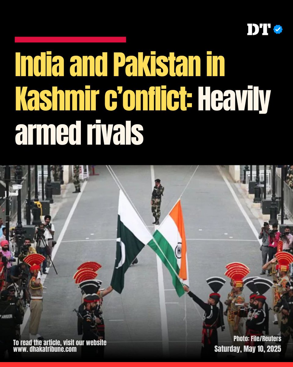 DhakaTribune's tweet photo. Details: https://t.co/hPf3hYGQNN

#IndiaPakistanConflict #KashmirTensions #NuclearStandoff #DhakaTribune #SouthAsiaCrisis https://t.co/GTnsKykBPJ