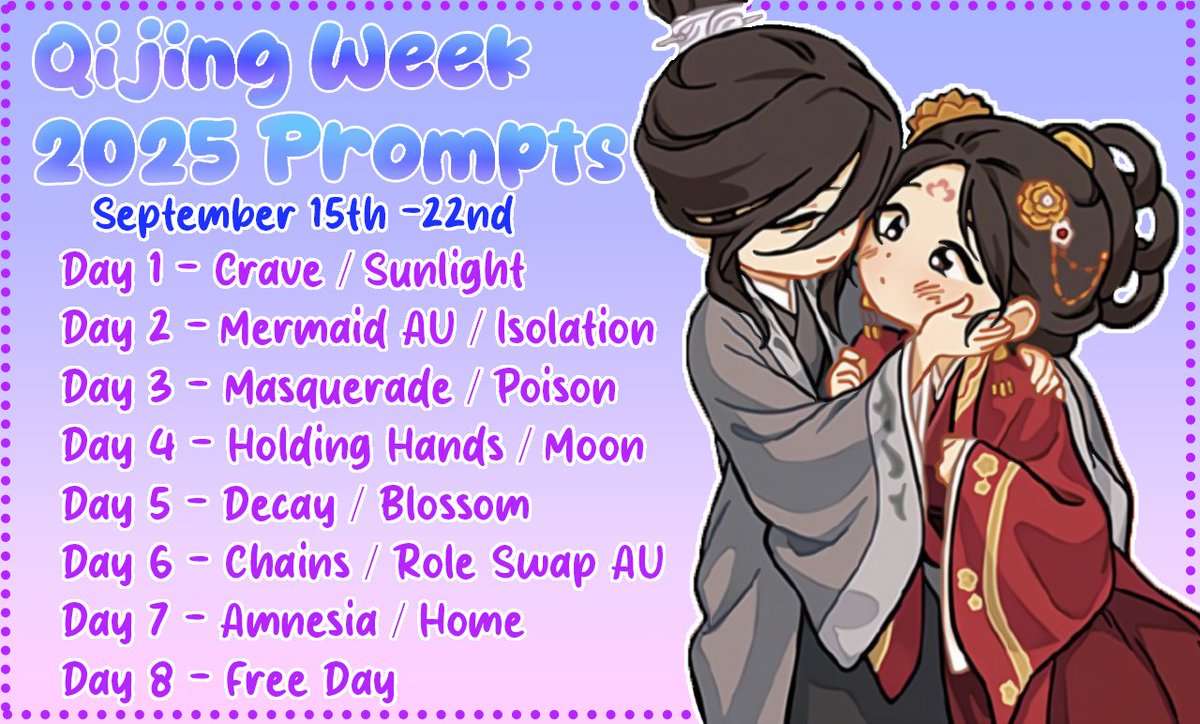 Qijingweek's tweet photo. One Month Until #qijingweek2025 https://t.co/FJoU7mq9Yc