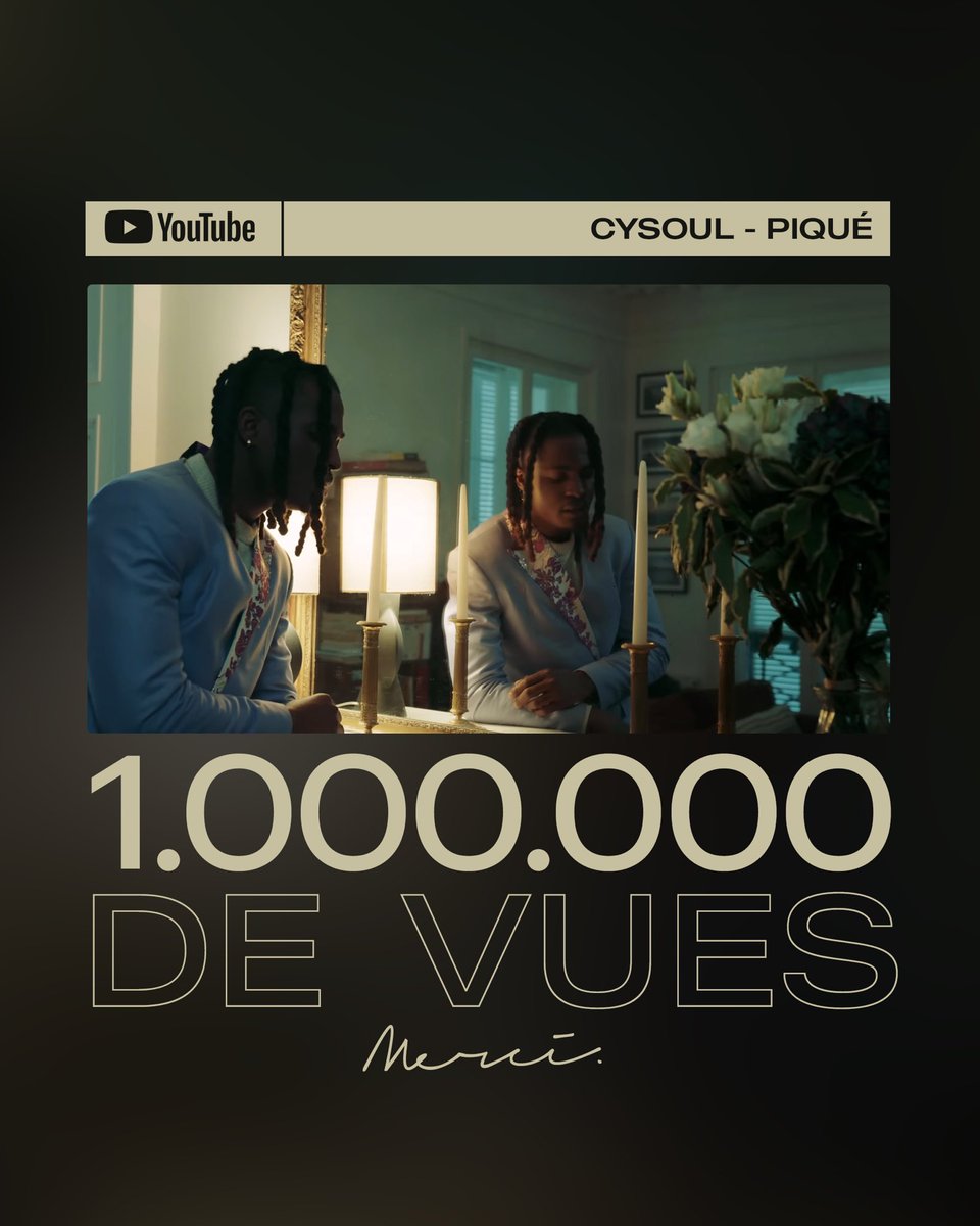 +1M pour "Piqué"🫶
Hâte de vous faire écouter Oxymore. #OxymoreArrive 🌗