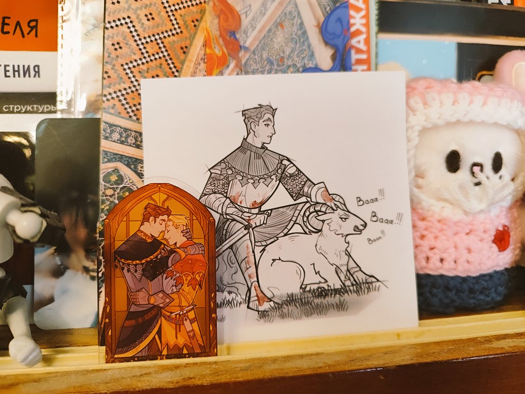 попала по дороге в шторм, но забрала свой пин от <a href="/Altorina4/">Altorina</a>, ура, а в конвертике оказалась ещё и открыточка с Игнацем

ну какова красота-то😩❤️