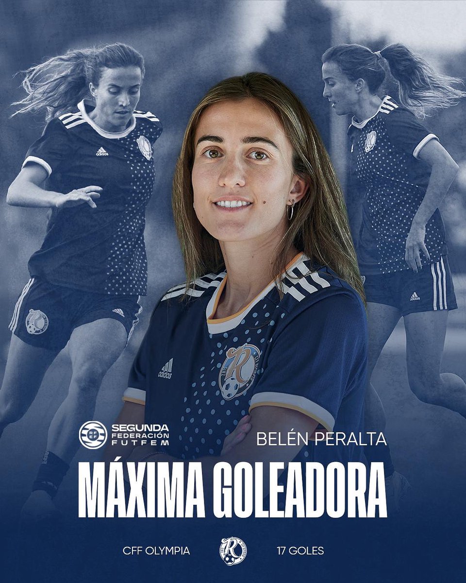 𝙈𝘼𝙓𝙄𝙈𝘼 𝙂𝙊𝙇𝙀𝘼𝘿𝙊𝙍𝘼 𝘿𝙀 2𝙍𝙁𝙀𝙁 

Con 17 tantos, 𝐁𝐞𝐥𝐞́𝐧 𝐏𝐞𝐫𝐚𝐥𝐭𝐚, se convierta en la máxima goleadora de ambos grupos de la 2rfef.

No es suerte. Se llama trabajo, equipo, pasión.

Felices de tenerte, a por lo que venga.