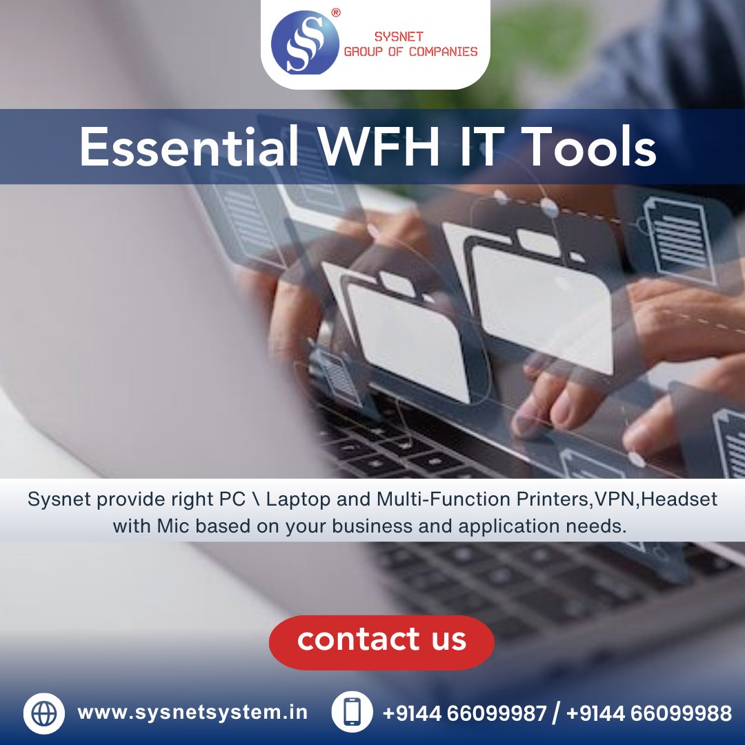 sysnetsystem_'s tweet image. Stay Productive Anywhere with Sysnet’s WFH Tools!
PCs, laptops, printers, VPNs, and headsets—everything you need for seamless remote work.
Contact us today!
sysnetsystem.in | 📞 +9144 66099987 / +9144 66099988
#WorkFromHome #BusinessTools #RemoteWork #ITSolutions