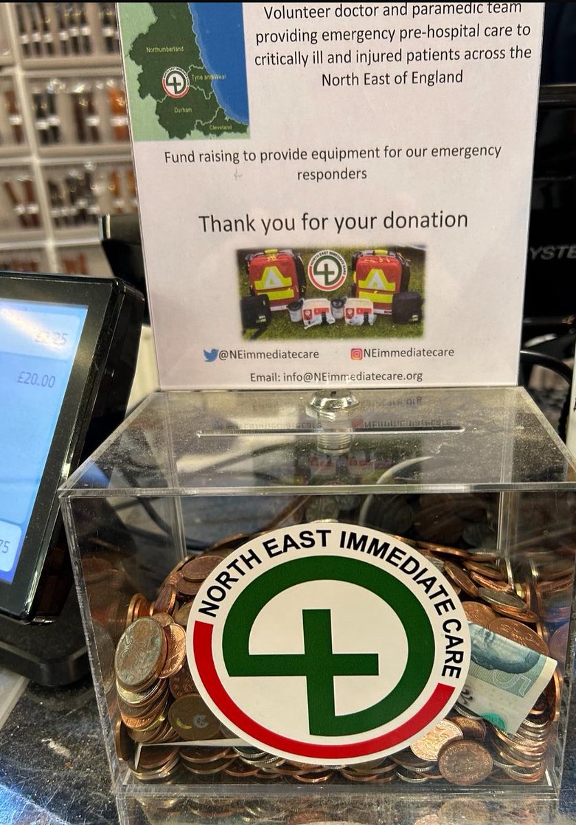 NEImmediateCare's tweet image. A huge thank you to the fantastic team at @ThorpesGosforth and their amazing customers for supporting us

£131.15 received in this collection box! 

Thank you to the team and all who kindly donated!

#Charity #emergency #volunteer #gosforth #newcastle #DIY #shoplocal #train