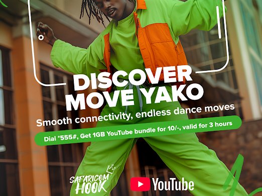 I enjoy watching YouTube as it helps me learn new things. Nimegundua it tailors your recommendations based on what you watch,, endless joy. With <a href="/SafaricomPLC/">Safaricom PLC</a> data offers watching hakuna stress. <a href="/MaxRobbie9/">Max Robbie</a> Dial *555# to get your YouTube data deals today. #DiscoverVibeYako