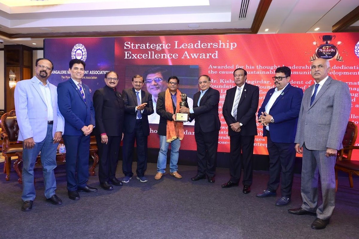 vision2020AD's tweet photo. 9th May 2025 was a pleasant surprise and experience Awarded by my most cherished colleagues  in the Industry. "STRATEGIC LEADERSHIP EXCELLENCE " Award
At Taj Hotel MG Road by BMA  received it from Padmashree Dr CN Manjunath Former Director of Jayadeva https://t.co/KuPrA0MppT