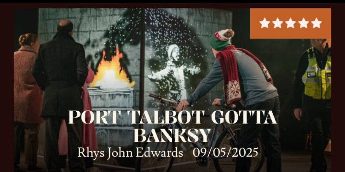Paul Jenkins (@pauljenx) on Twitter photo Don’t miss the last 2 performances of ⭐️⭐️⭐️⭐️⭐️ Port Talbot Gotta Banksy today @shermantheatre. Grab a 🔥 ticket don’t get left in the ☃️ Don’t miss the last 2 performances of ⭐️⭐️⭐️⭐️⭐️ Port Talbot Gotta Banksy today @shermantheatre. Grab a 🔥 ticket don’t get left in the ☃️