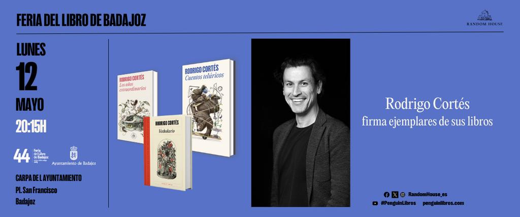 Atención, #BADAJOZ. ¿Nos vemos el lunes?
📚✒️👇