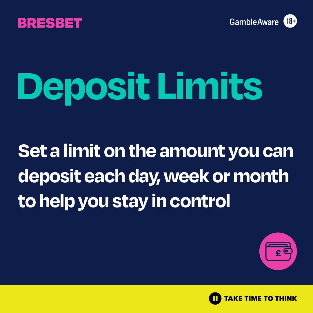 Set a deposit limit to manage your spending and help you stay in control of your gambling  It’s just one of the responsible gambling tools available in your account  begambleaware.org