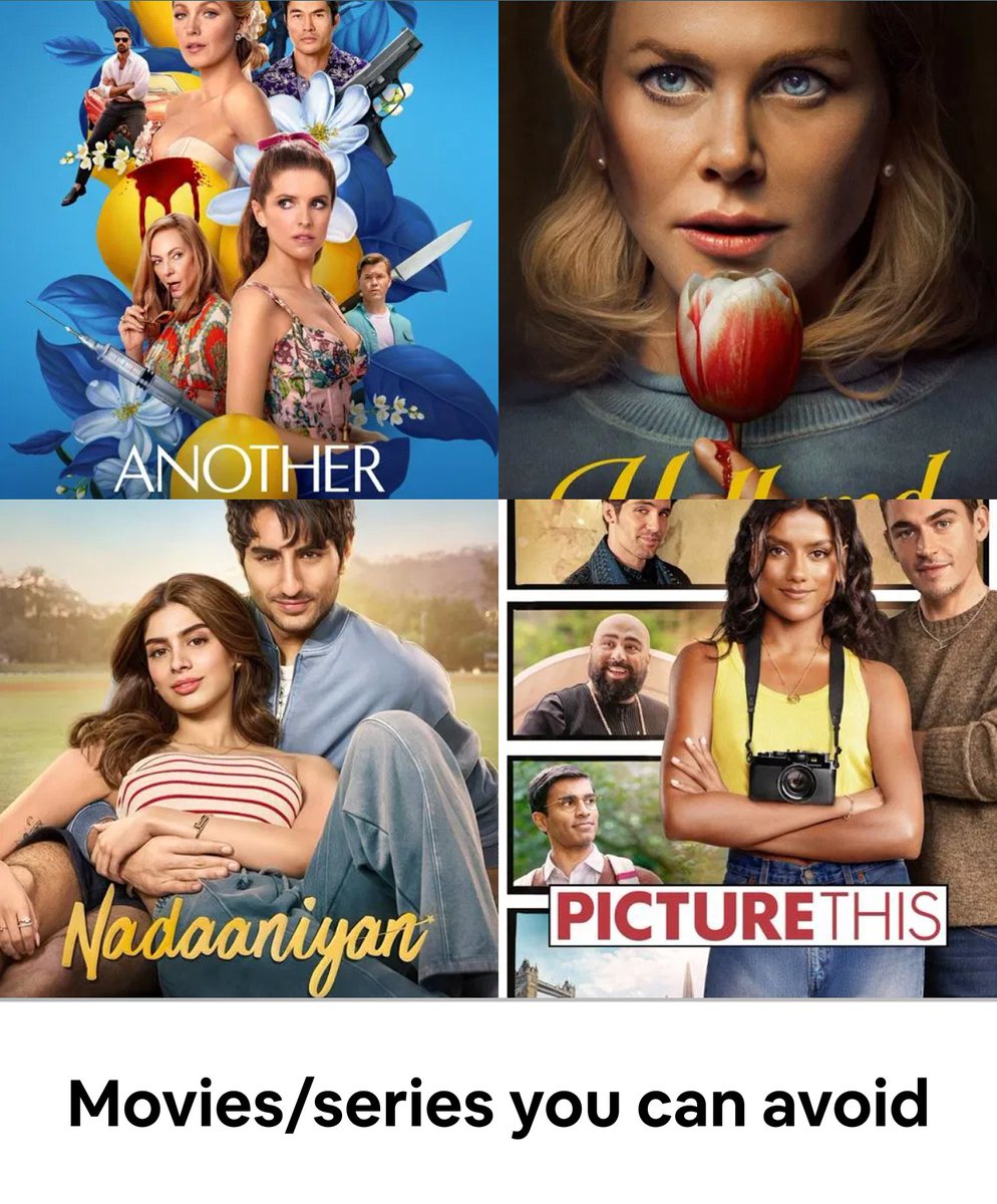 psa: here’s what not to watch this weekend. 🚫
skip the mid stuff—thank me later 💅