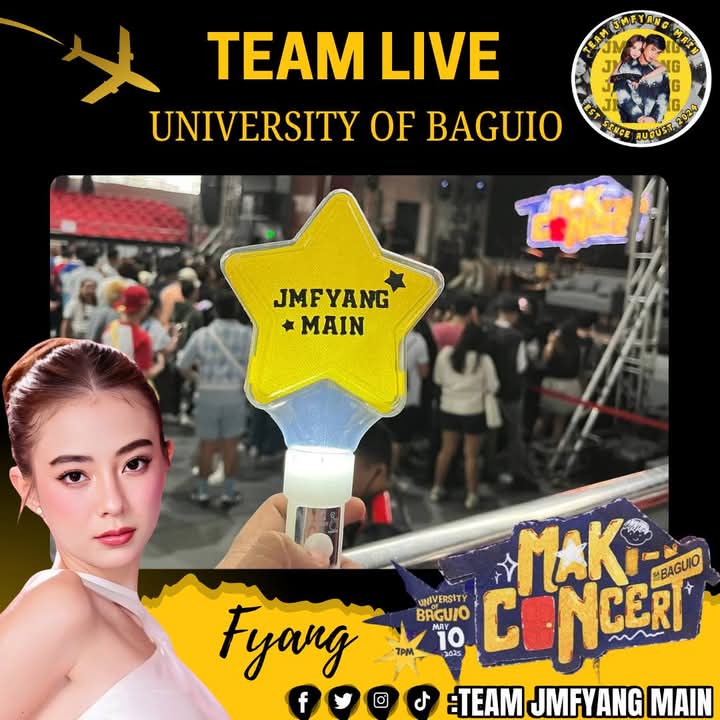 nira_beatrizz's tweet photo. Team Jmfyang Main showing love &amp; support for Fyang at Baguio!✨

MakiCONCERT WITH FYANG

#JMIbarra | #SofiaSmith | #JMFYANG | #JMFyangMain https://t.co/VnjdGZi8NE
