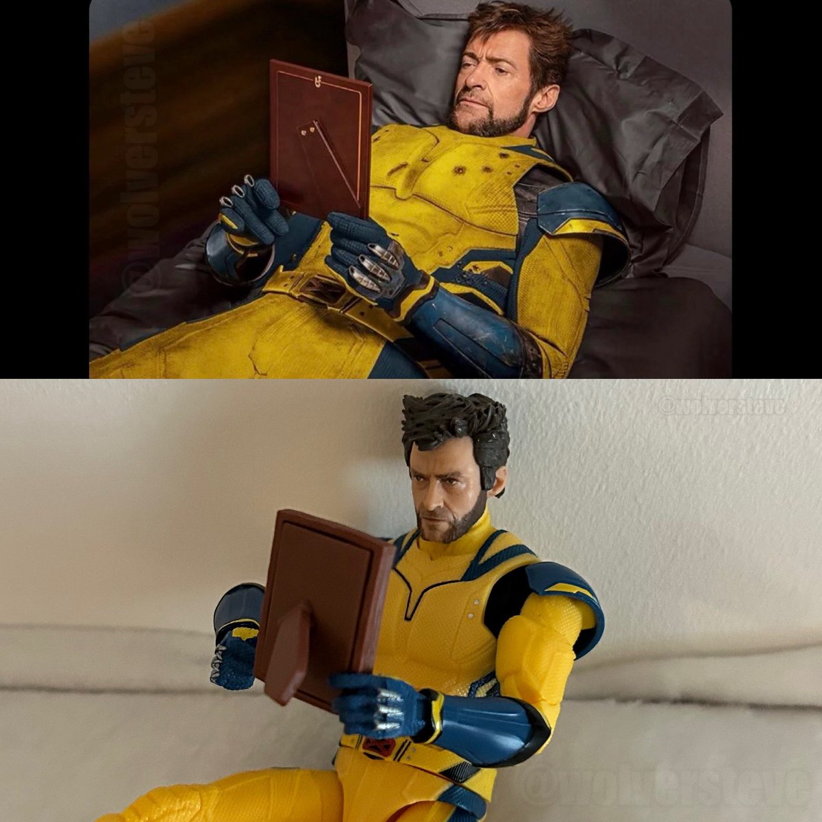 WolverSteve's tweet photo. A moment in the Wolveroom… 

#HughJackman #Wolverine #Meme #wolvermeme #Logan #JustForFun @RealHughJackman @HasbroPulse https://t.co/gmOYWj2F5s