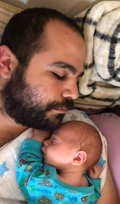 This picture of Yarden Bibas sleeping with his son, Kfir Bibas, always penetrates the soul. The peace they had. A father holding his child. The heart is calm and full.

Gazans murdered his baby with their bare hands, along with his other son and his wife.

Never forget.