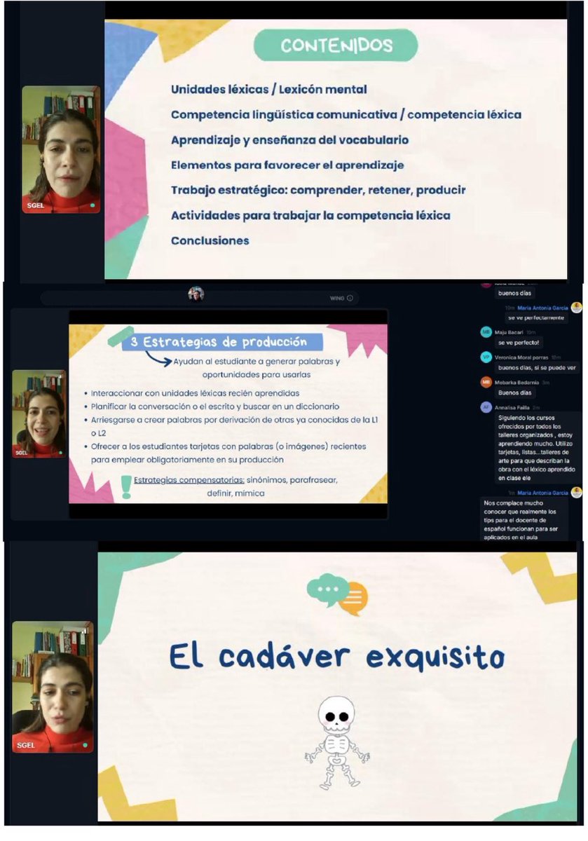 Gracias a <a href="/sgel_ele/">Editorial SGEL ELE</a> y a Irene Arroyo por el taller “Que las palabras no se las lleve el viento” y al profesorado del Reino Unido e Irlanda por su participación. Excelente sesión para trabajar el léxico hispánico en el aula. #ELE #enseñanzadelespañol <a href="/AccEducativaExt/">Acción Educativa Exterior</a>