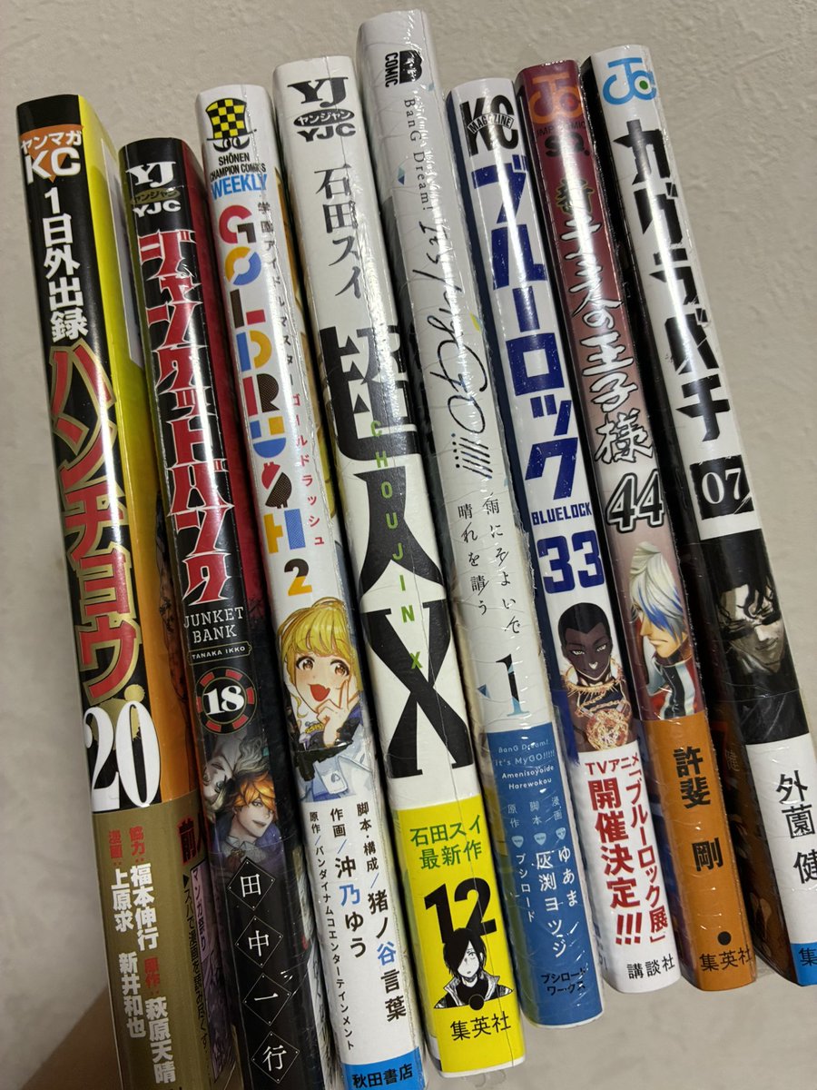 どういう年齢層かわからんラインナップで漫画を買いました
ハンチョウ20巻ありがとう…… 永遠に続いて