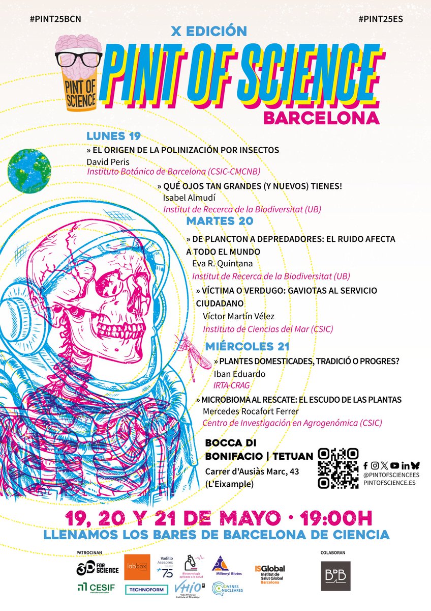 David Peris (@david_peris_) on Twitter photo Insects and pollination will have room at <a href="/pintofscienceES/">Pint of Science ES</a> in Barcelona 🪲🪷
🗓️ 19th of May
⏰ 19:00 h
📍Bocca di Bonifacio Tetuan - Ausiàs March, 43, Barcelona
Science & Beer 🍻
<a href="/IBB_botanic/">Institut Botànic de Barcelona</a> #LabPaleoecology Insects and pollination will have room at <a href="/pintofscienceES/">Pint of Science ES</a> in Barcelona 🪲🪷
🗓️ 19th of May
⏰ 19:00 h
📍Bocca di Bonifacio Tetuan - Ausiàs March, 43, Barcelona
Science & Beer 🍻
<a href="/IBB_botanic/">Institut Botànic de Barcelona</a> #LabPaleoecology