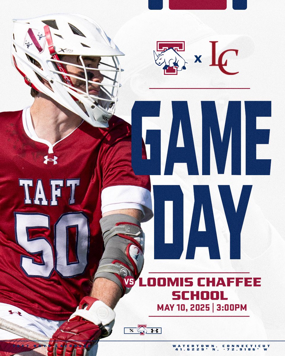 🚨Game Day 🚨
🆚 Loomis Chaffee
⏰ 3:00 PM
💻 Link in bio

#GoBeGreat 🔴⚪️🦏