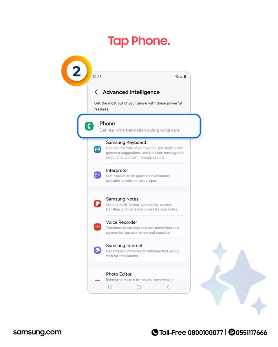Samsung_Ghana's tweet photo. HOW TO LIVE TRANSLATE
Before you can use Live translate, you must first enable the feature in your device's Settings. The following instructions will assist you in completing the process.
#SamsungCustomerService #SamsungGH https://t.co/hp0qPVXFC8