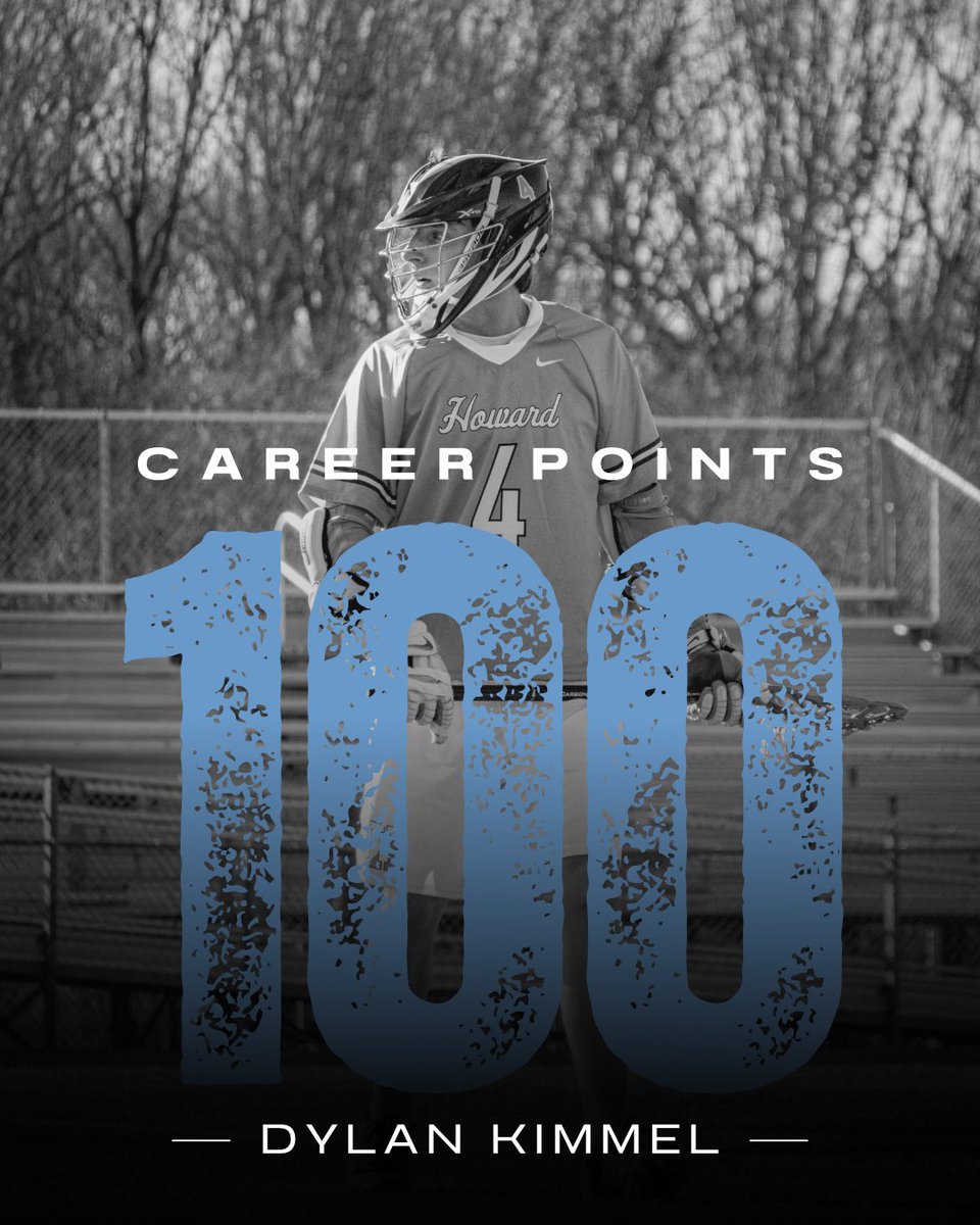 Howard Lacrosse (@howard_lacrosse) on Twitter photo Congrats to Senior Attackman <a href="/DylanKimmel6/">Dylan Kimmel</a> on reaching 100 career points in our playoff game versus Westminster! Proud of your accomplishment!
#PTR Congrats to Senior Attackman <a href="/DylanKimmel6/">Dylan Kimmel</a> on reaching 100 career points in our playoff game versus Westminster! Proud of your accomplishment!
#PTR