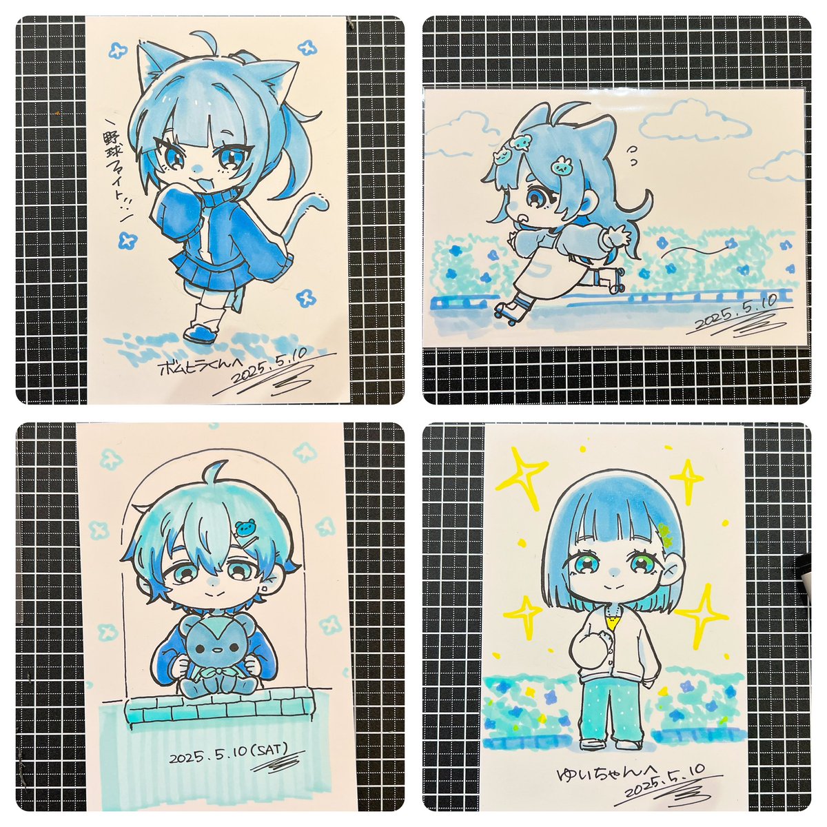 #リアルリクエストお絵かき会
1日目無事終了😌!!
来てくださったみなさまありがとうございました!

今日はケモ耳率高めでした🐱!?
いつものイベントよりたくさんお話できて嬉しいお言葉もたくさん貰えて元気を貰えました…!感謝🫶

明日もお楽しみに! 