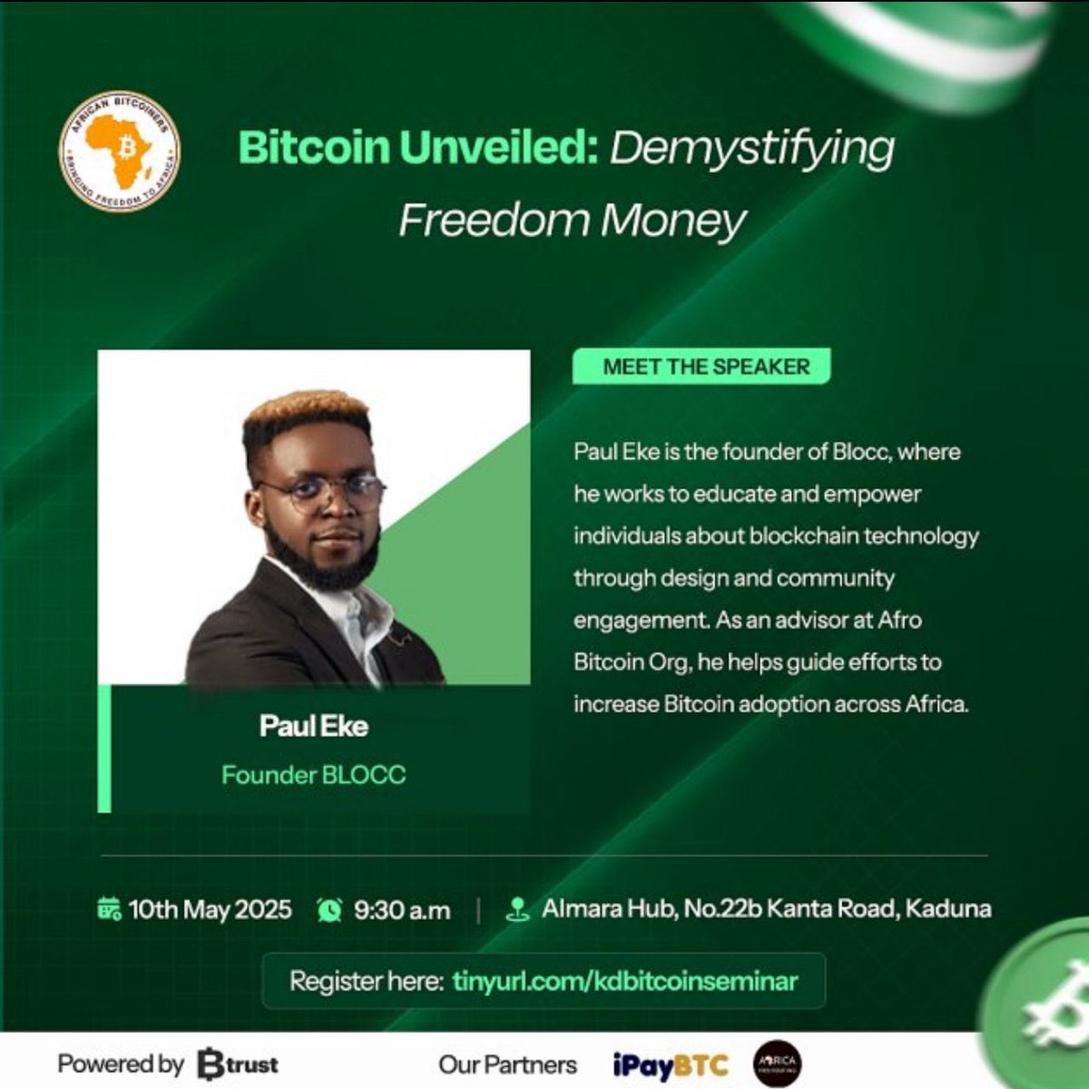 _ontheblocc's tweet photo. @afribitcoiners is Taking over Kaduna, with the kaduna Bitcoin Summit! https://t.co/MX22c6tytj