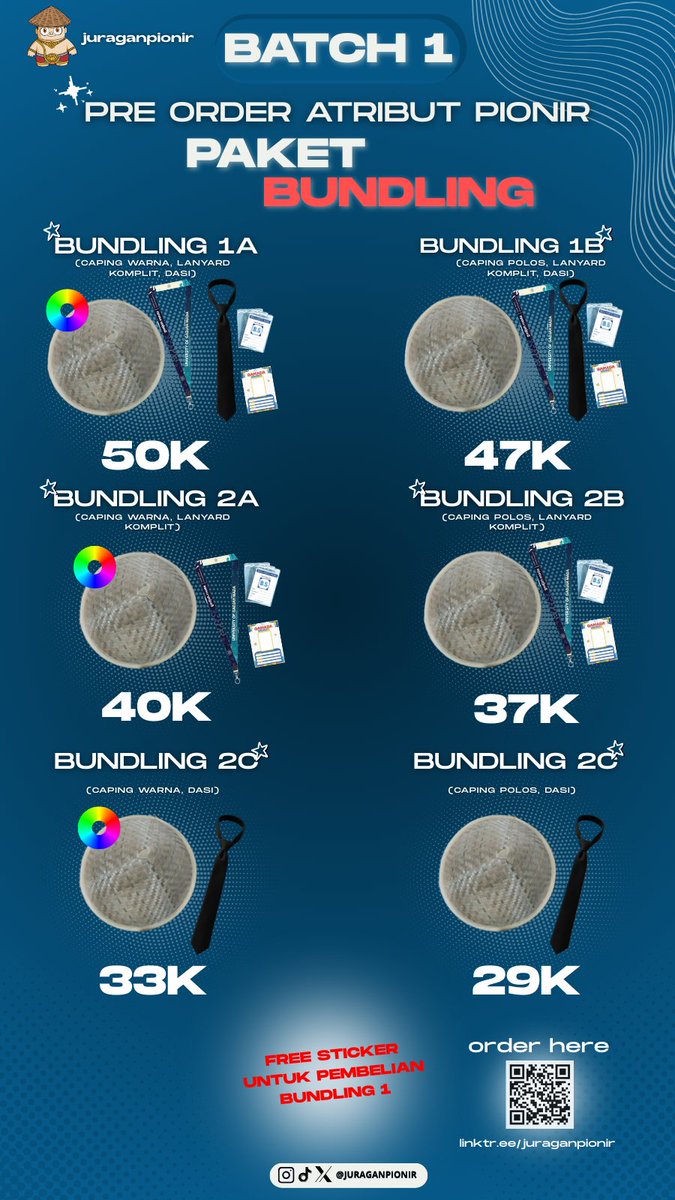 juraganpionir's tweet photo. 🌟 [OPEN PO ATRIBUT PIONIR GAMADA 2025] 🌟

Halo para pejuang PTN yang sekarang resmi jadi GAMADA 2025!

Lagi nyari atribut pionir?
Males ribet keliling-keliling?

Gak usah panik!
📌 @Juraganpionir udah DIBUKA nih!

#utbk #atributpionir #utul #ugm https://t.co/dIJ8PB3bK1