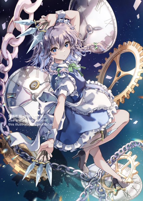 十六夜咲夜 「咲夜さん #東方Project 」|菜乃はなのイラスト