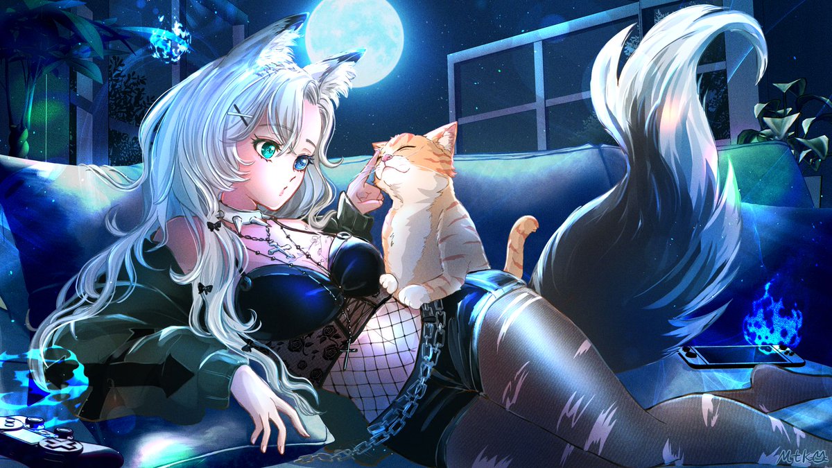 My entry for ghostiieexartcontest 🖤✨
Ghostie relaxes for a moment with Chili Pepper🐈
Thanks @Ghostiieex  for a great contest!

#ghostiieexartcontest #ghostiieexart