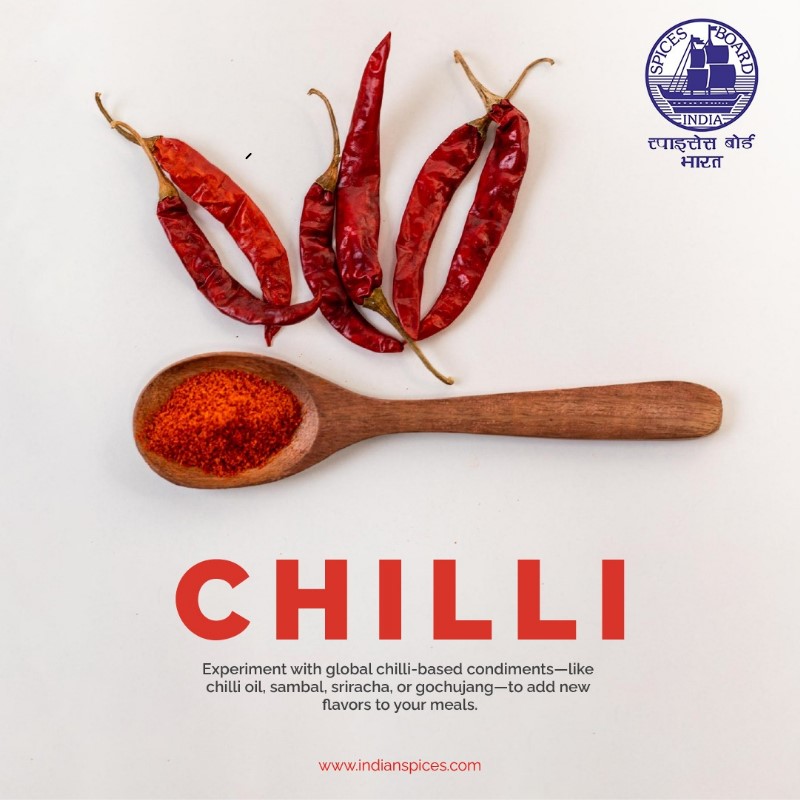 Spices_Board's tweet image. From Indian masalas to Mexican salsas, Korean kimchi to Thai curries, chillies are a global star! Used fresh, dried, pickled, or powdered—they&apos;re a must-have in kitchens around the world.
@DoC_GoI 
#SpiceShowcaseSaturday #GlobalSpice #ChiliAroundTheWorld #FlavorFusion…