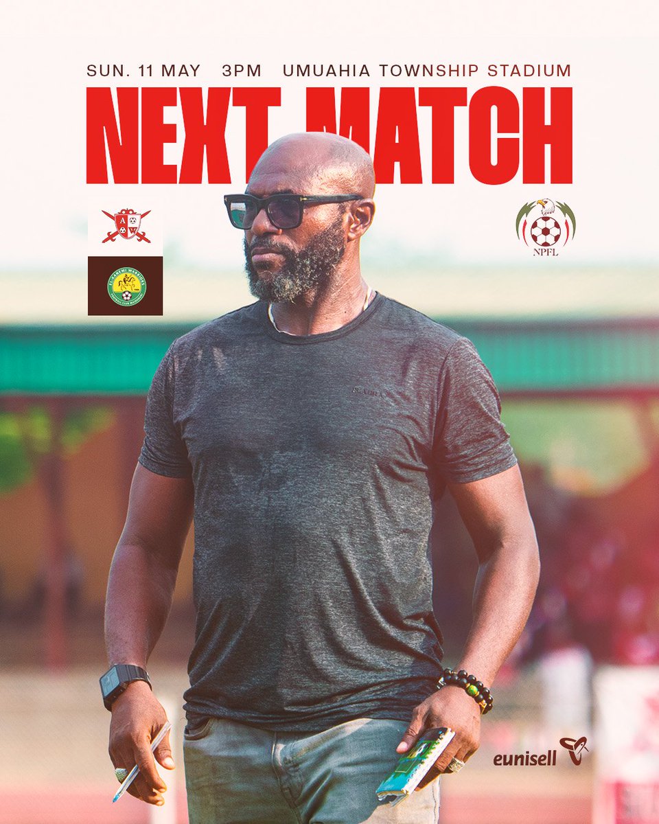 AbiaWarriors's tweet photo. We will be playing El-kanemi Warriors tomorrow by 3pm. We need your total support π
#ABITOR
#warriors π΄
#abiawarriors https://t.co/74Y4f8O10z