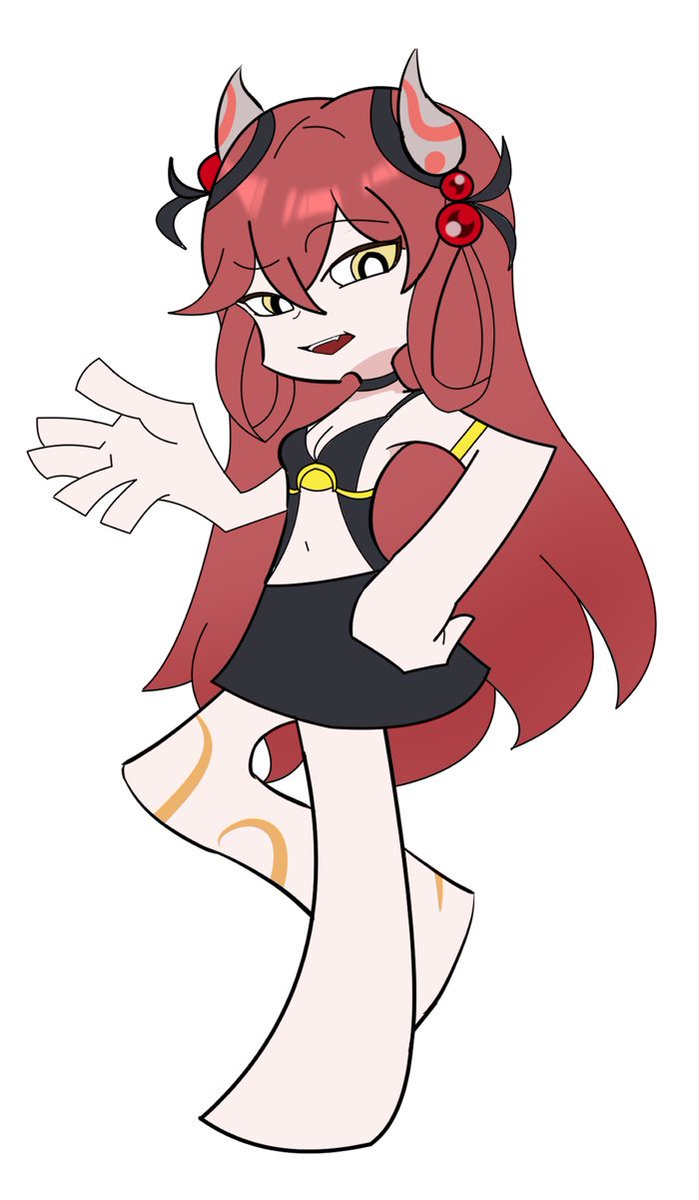 パンティ&amp;ストッキング with 蟲惑魔
今週、新しい画風で蟲惑魔を描いた。