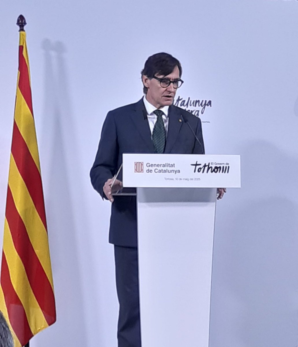 Aquest dissabte la USOC de les Terres de l'Ebre present a la invitació del President de la Generalitat de Catalunya,  Salvador Illa a la conferència "Un model econòmic de prosperitat compartida" a Tortosa.