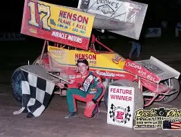 5/10/1997.  Delphos, Ohio's Travis Miller picked up his third and final Eldora 360 Sprint Car win.  "The Rabbit" beat Todd Wireman, Jimmy Johnston, Bobby Clark and Eric Slade to the checkers.
Sammie Halcomb won the UMP Modified feature.
(Reece Photo)