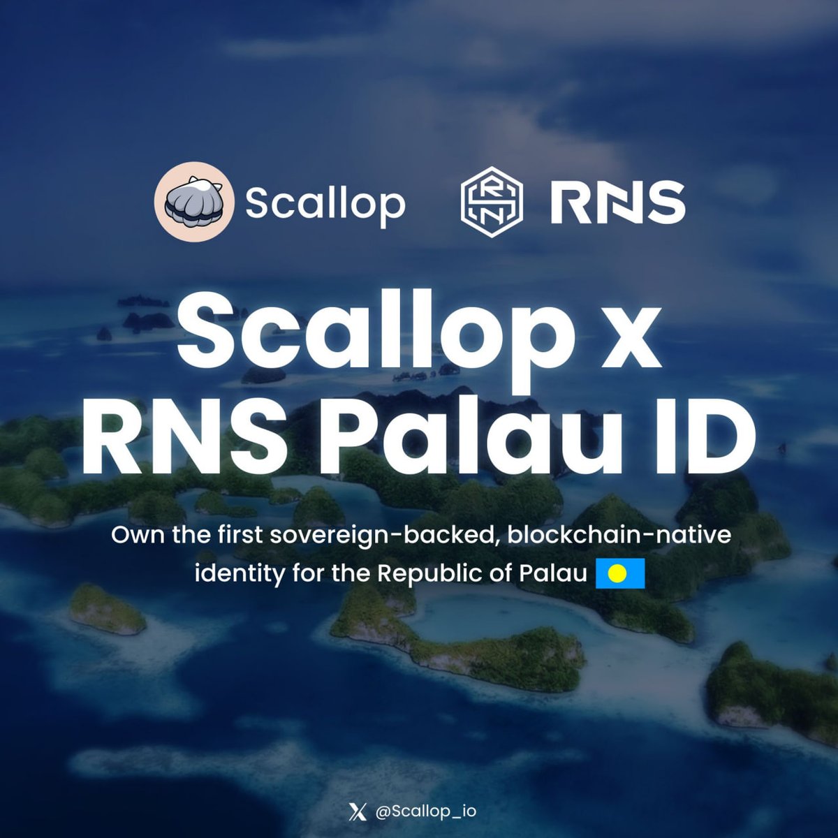 🇵🇼SCALLOP x RNS PALAU ID GIVEAWAY CAMPAIGN In collaboration with  @RNS_global, we are giving away FREE RNS Palau ID application codes for Top  100 veSCA holders! These codes will provide 1 Year