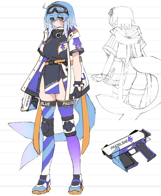 次の企画のラフ新しい世界を練ってます 