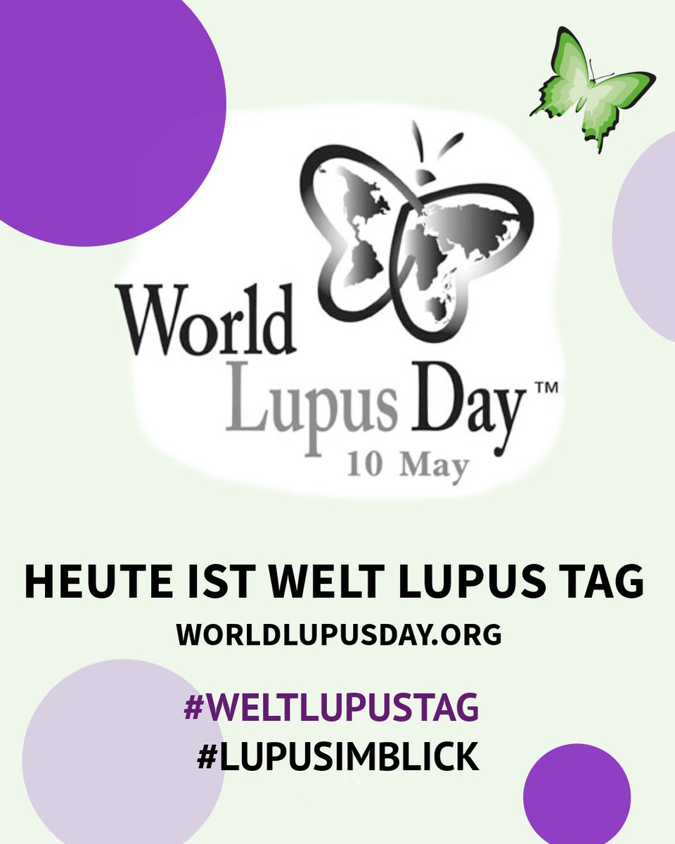 Lupus_SHG's tweet photo. #LupusImBlick – Heute und an jedem Tag im Jahr!
Weltweit leben über 5 Mio. Menschen mit Lupus – einer seltenem chronischen Autoimmunerkrankung. Aufklärung bedeutet Unterstützung, Verständnis und Hoffnung für alle Betroffenen. Mach mit!

#WorldLupusDay #MakeLupusVisible https://t.co/KUrUT3uWTq