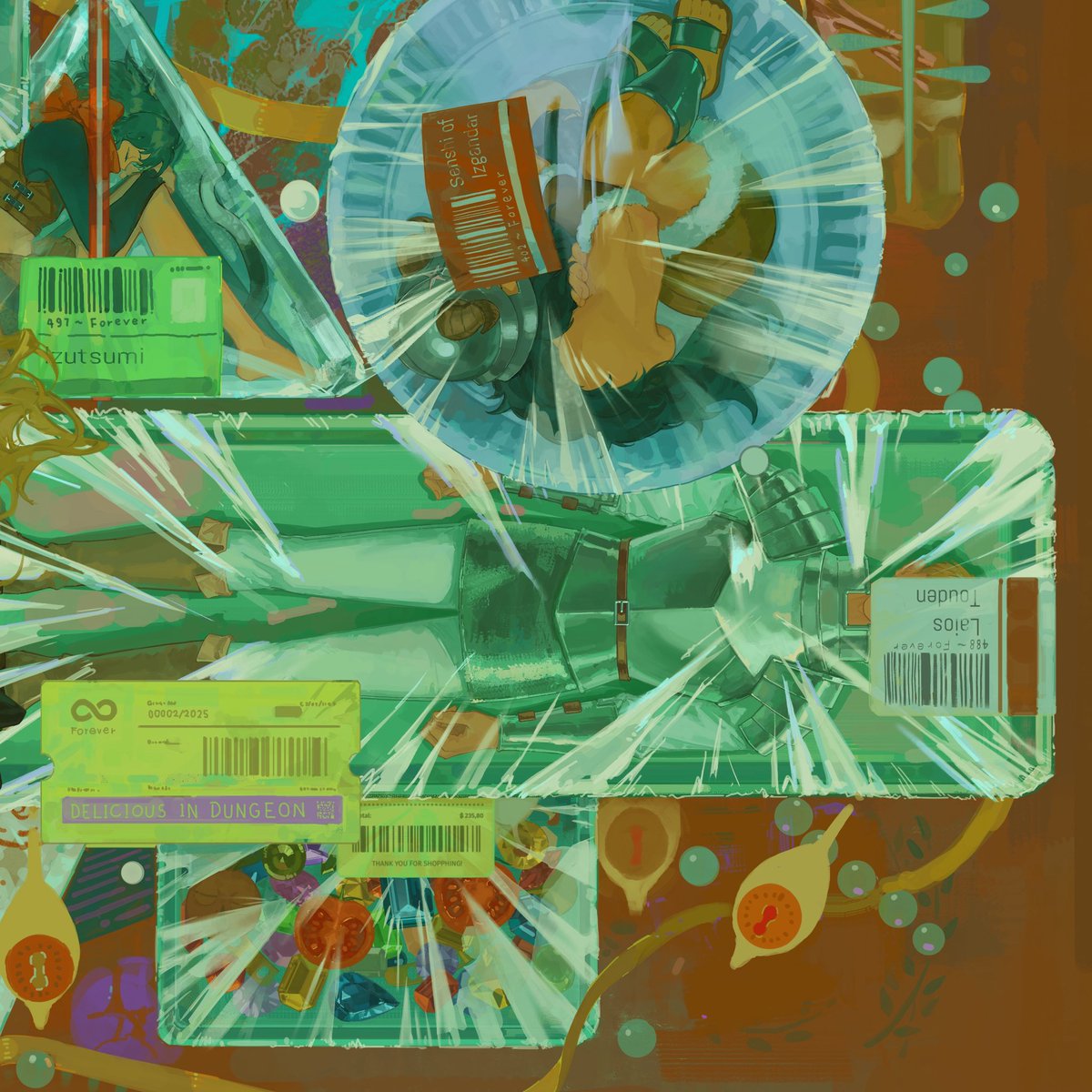 #ダンジョン飯
密封