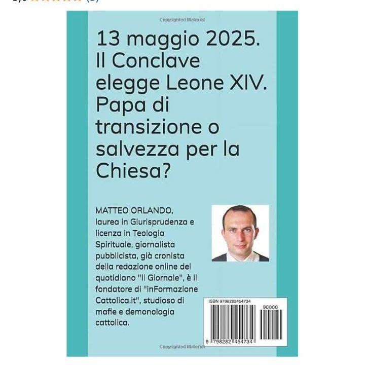 Data di pubblicazione del libro 4 Maggio 2025.
E si ritorna al mio post precedente.
Tutto deciso a tavolino tutto deve combaciare.
Niente è per caso.

#LeoneXIV
