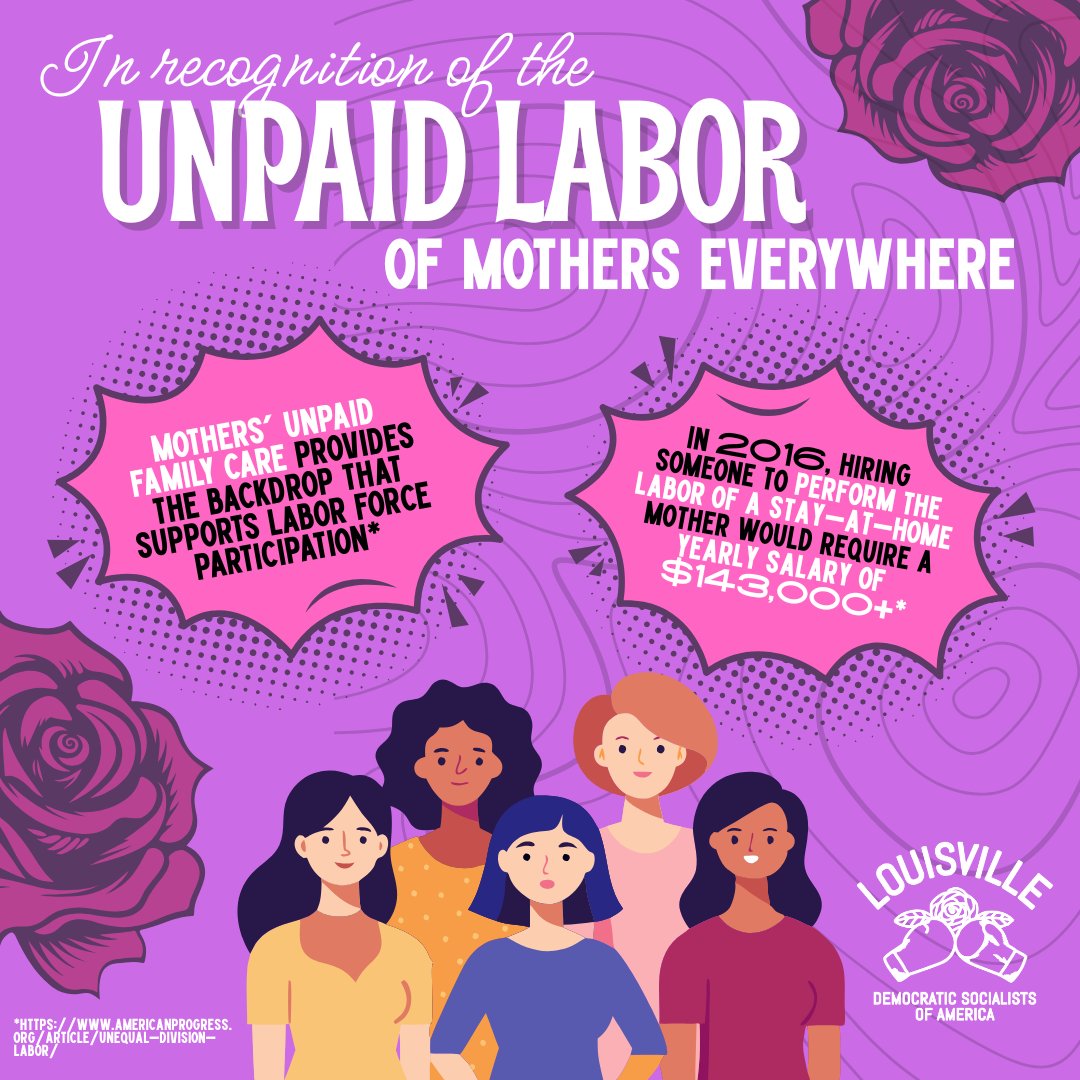 In recognition of the unpaid labor of mothers everywhere: Happy #MothersDay. 💐