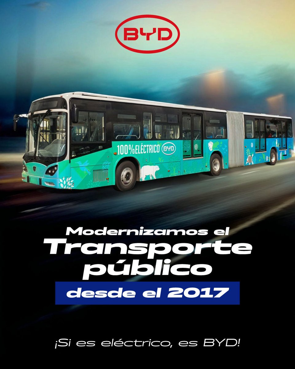 Lideramos el camino de la modernización del transporte público con nuestros buses eléctricos. 🚍💚

📱Para más información comunicate al siguiente número:0990104062

#Buses #BladeBattery #BYD #MovilidadEléctrica 
#Sieseléctricoesbyd