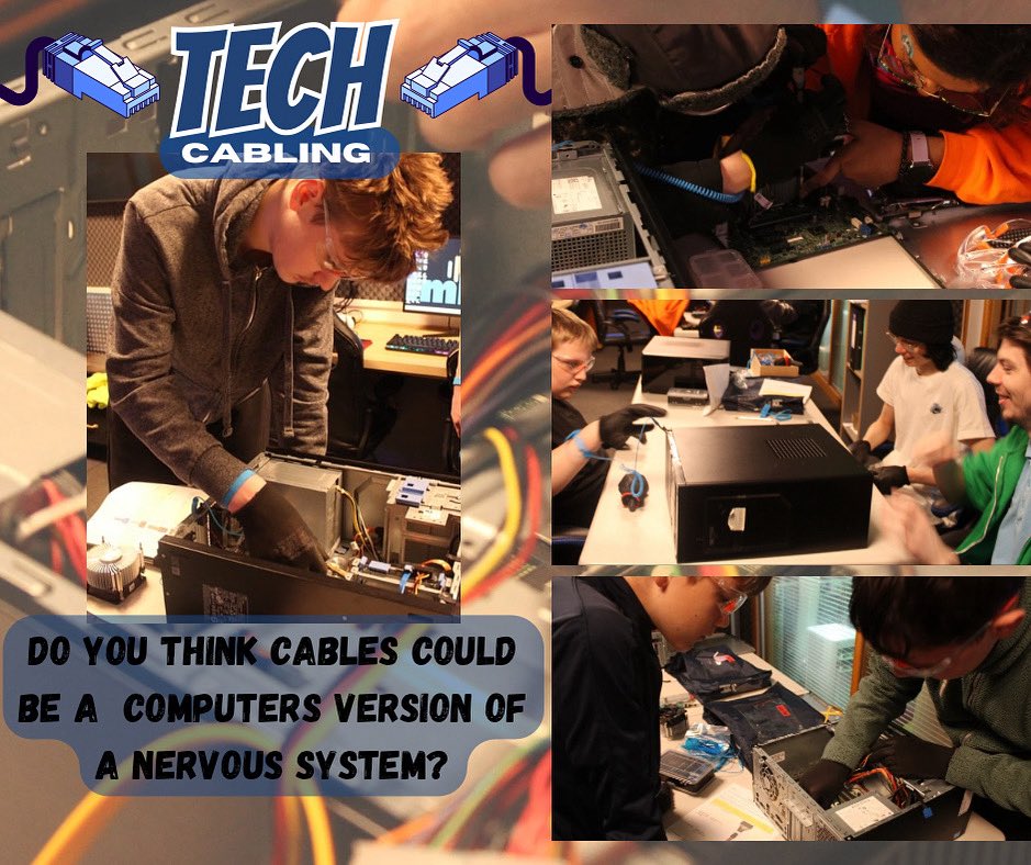 imbueventure's tweet image. From tangled mess to smooth connections! Our students are getting hands on with cables and wires, learning how to bring technology to life. ๐ก๐ง #TechExplorers #PCRepair #CablingSkills #StudentPower #FutureTechLeaders