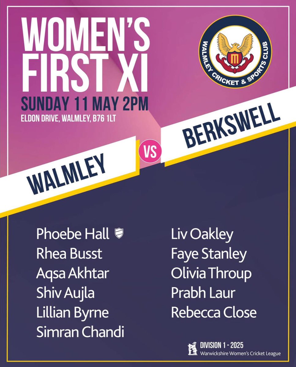 Walmley CC Ladies tweet media