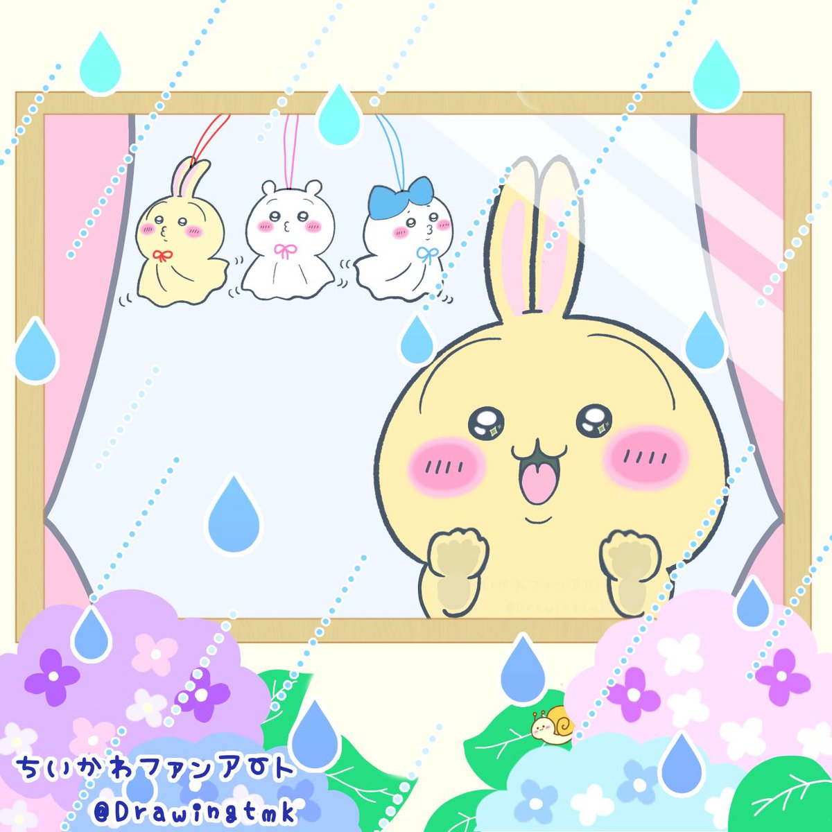 Drawingtmk's tweet photo. ウラヤハ♡☔️🌈

＃ちいかわファンアート 
#ウラヤハボウズ https://t.co/bmeHmpzKHt