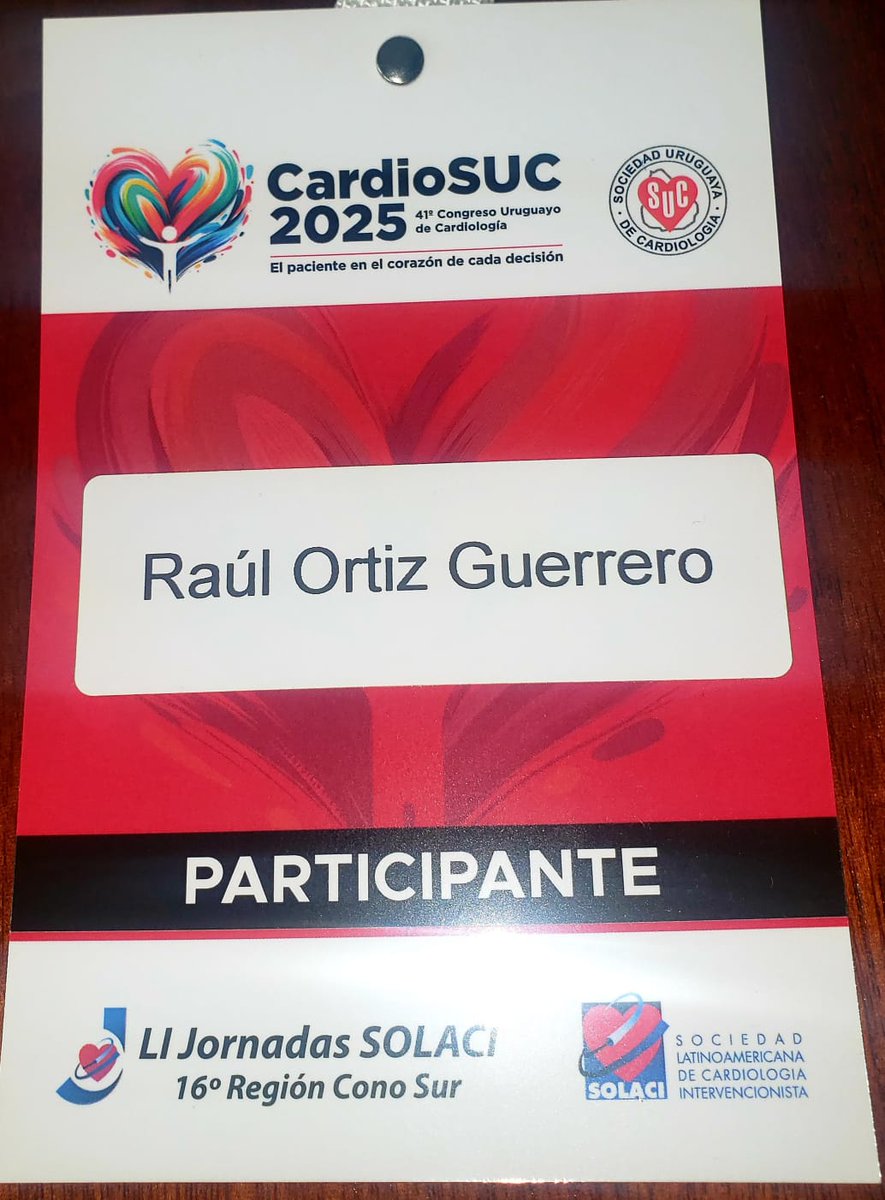 SPCyCC's tweet photo. ❤️La Sociedad Paraguaya de Cardiología y Cirugía Cardiovascular, presente en el 41° Congreso Uruguayo de Cardiología - CardioSuc2025, con la participación del presidente Dr. Raul Ortiz Guerrero❤️
#CardioPy https://t.co/9dPV3SsFeM