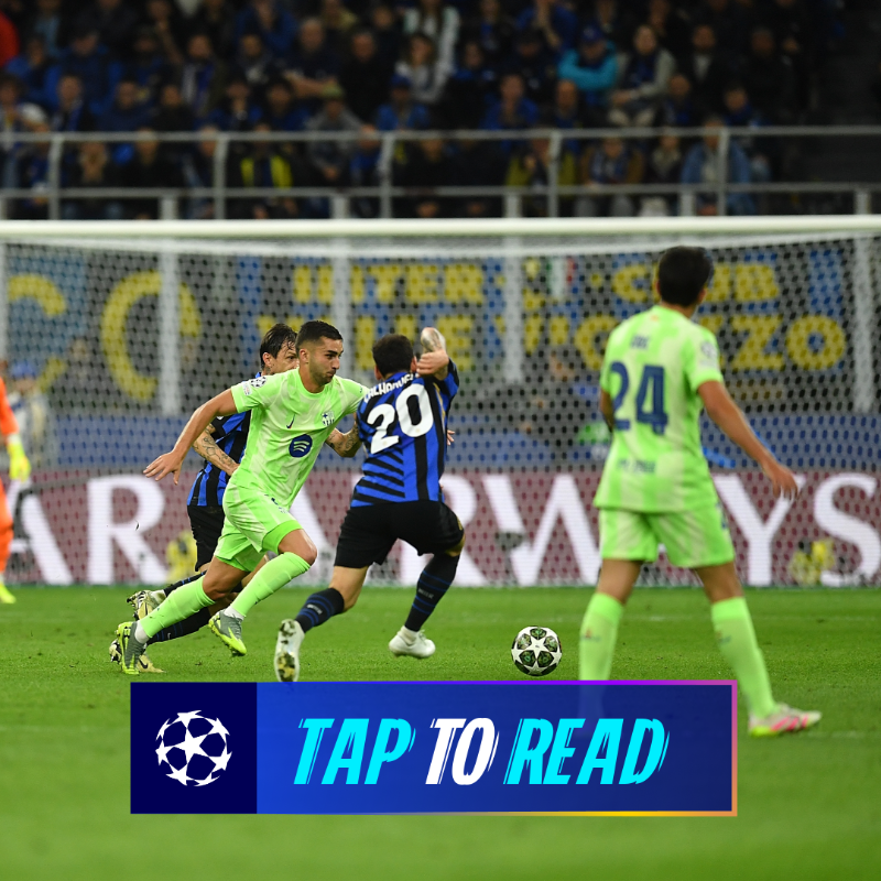 ChampionsLeague's tweet photo. How Inter breached Barcelona's high line 🗒️

#UCL