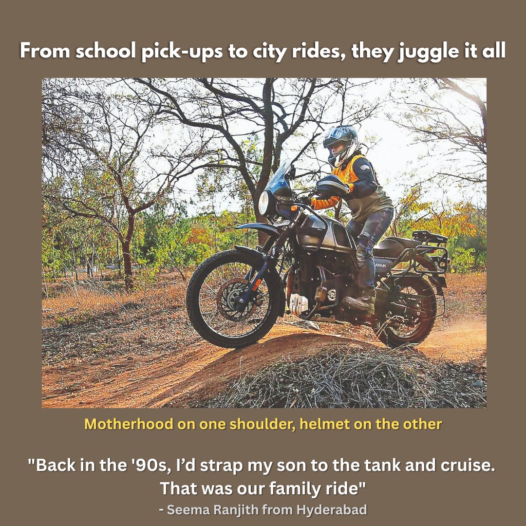 Calcutta_Times's tweet photo. Meet the biker moms who swap school runs for long rides, balance engine grease with bedtime stories, and prove that motherhood and freedom can ride side by side.
#MotherBikers #MomOnWheels #RideToInspire #NotJustAMom #ThrottleAndTenderness https://t.co/K3mWARo0sK