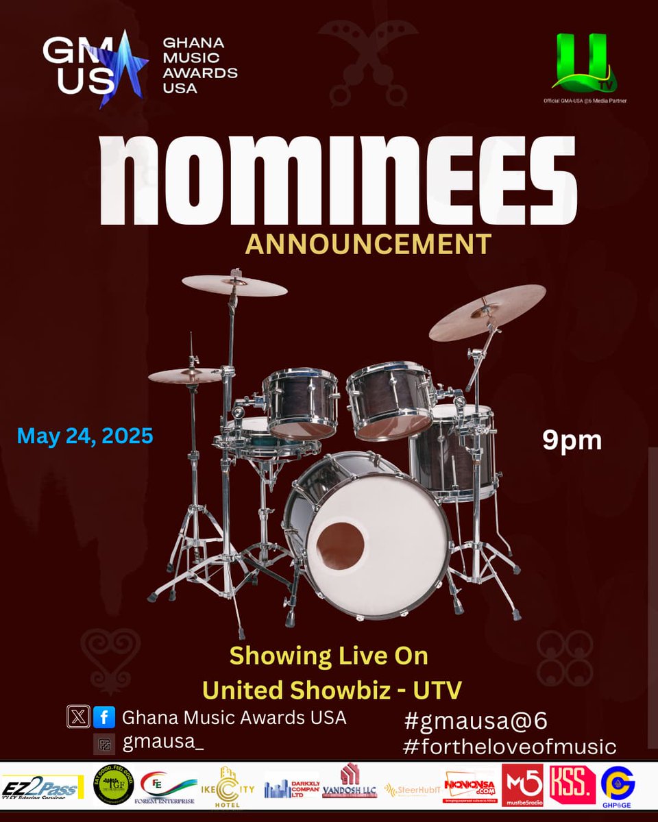 GMA USA Nominees Announcement Live On UTV - May 24, 2025